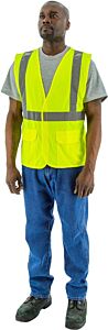 Majestic 75-3283 Self Extinguishing High Visibility Vest, Class 2