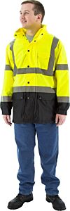 Majestic 75-1305 Rain Jacket Class 3, Hi-Viz Yellow
