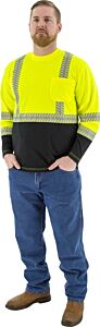 Majestic 75-5257 Hi-Viz Shirt With Reflective Chainsaw Striping, Class 2