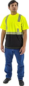 Majestic 75-5215 Hi-Viz Shirt With Reflective Chainsaw Striping, Class 2