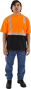 Majestic 75-5216 Hi-Viz Shirt With Reflective Chainsaw Striping, Ansi 2