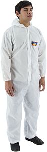 Majestic 74-202 Sms Coveralls With Hood And Elastic Wrist & Ankle