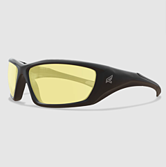 Edge Xr412 Robson Safety Glasses, Black Frame With Yellow Lens