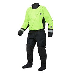 Mustang Survival Msd57602-251-L-101 Sentinel Series Water Rescue Dry Suit, Yellow/Black, Size Large