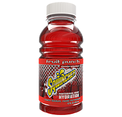 Sqwincher 030535 Ready-To-Drink Wide Mouth Bottles, Fruit Punch, 1 Case Of 24 Bottles