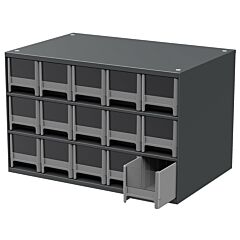 Akro-Mils 19715 Cabinet, 19-Series Steel Cabinet 15 Drawers