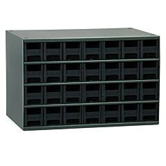 Akro-Mils 19228Blk Cabinet, 19-Series Steel Cabinet W/ 28 Drawers