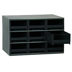 Akro-Mils 19909Blk Cabinet, 19-Series Steel Cabinet W/ 9 Drawers