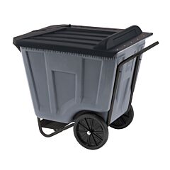 Akro-Mils 76491Grey Cart, Akro-Cart W/Lid 90 Gal