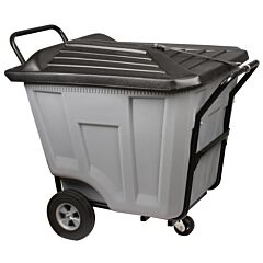 Akro-Mils 76591Grey Cart, Akro-Cart W/Lid Hd 90 Gal