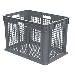 Akro-Mils 37616Grey Container, Straight Wall Container, Mesh