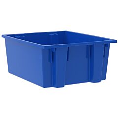 Akro-Mils 35225Blue Tote, Nest & Stack Tote 23-1/2 X 19-1/2 X 10