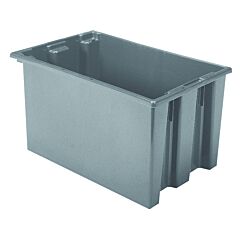 Akro-Mils 35240Grey Tote, Nest & Stack Tote 23-1/2 X 15-1/2 X 12