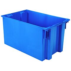 Akro-Mils 35300Blue Tote, Nest & Stack Tote 29-1/2 X 19-1/2 X 15