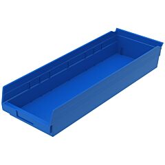 Akro-Mils 30184Blue Bin, Shelf Bin 23-5/8 X 8-3/8 X 4, Blue