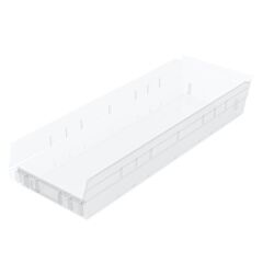 Akro-Mils 30184Sclar Bin, Shelf Bin 23-5/8 X 8-3/8 X 4, Clear