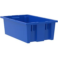 Akro-Mils 35180Blue Tote, Nest/Stack,Blue, 18 X 11 X 6