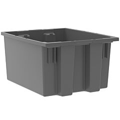 Akro-Mils 35190Grey Tote, Nest & Stack Tote 19-1/2 X 15-1/2 X 10