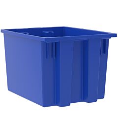 Akro-Mils 35195Blue Tote, Nest & Stack Tote 19-1/2 X 15-1/2 X 13