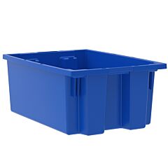 Akro-Mils 35200Blue Tote, Nest & Stack Tote 19-1/2 X 13-1/2 X 8