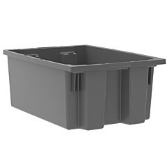Akro-Mils 35200Grey Tote, Nest & Stack Tote 19-1/2 X 13-1/2 X 8
