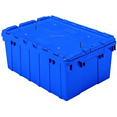 Akro-Mils 39085Blue Container, Attached Lid Container 8.5 Gal