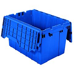 Akro-Mils 39120Blue Container, Attached Lid Container 12 Gal