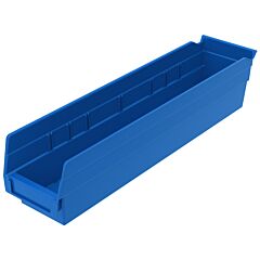 Akro-Mils 30128Blue Bin, Shelf Bin 17-7/8 X 4-1/8 X 4, Blue