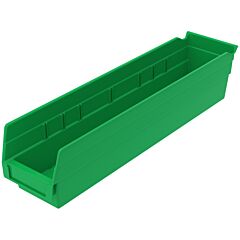 Akro-Mils 30128Green Bin, Shelf Bin 17-7/8 X 4-1/8 X 4, Green
