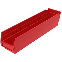 Akro-Mils 30128Red Bin, Shelf Bin 17-7/8 X 4-1/8 X 4, Red