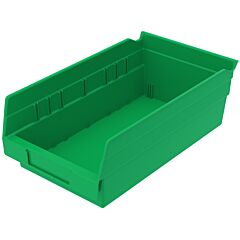 Akro-Mils 30130Green Bin, Shelf Bin 11-5/8 X 6-5/8 X 4, Green