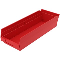Akro-Mils 30138Red Bin, Shelf Bin 17-7/8 X 6-5/8 X 4, Red