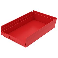Akro-Mils 30178Red Bin, Shelf Bin 17-7/8 X 11-1/8 X 4, Red
