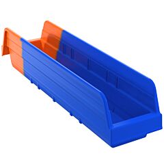 Akro-Mils 36448Blue Bin, Indicator Bin 17-7/8 X 4-1/8 X 4/Orange