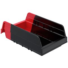 Akro-Mils 36462Blkred Bin, Indicator Bin 11-5/8 X 6-3/4 X 4/Red