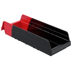 Akro-Mils 36468Blkred Bin, Indicator Bin 17-7/8 X 6-5/8 X 4/Red