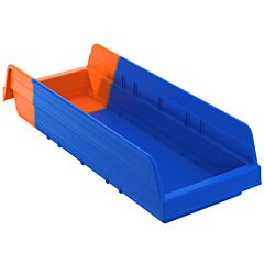 Akro-Mils 36468Blue Bin, Indicator Bin 17-7/8 X 6-5/8 X 4/Orange