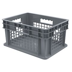 Akro-Mils 37278Grey Container, Straight Wall Container, Meshsolid
