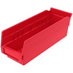 Akro-Mils 30120Red Bin, Shelf Bin 11-5/8 X 4-1/8 X 4, Red