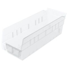 Akro-Mils 30120Sclar Bin, Shelf Bin 11-5/8 X 4-1/8 X 4, Clear