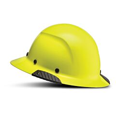 Lift Safety Hdf-18Hv Dax Fiber Resin Full Brim Type I Hard Hat, Class G, Yellow