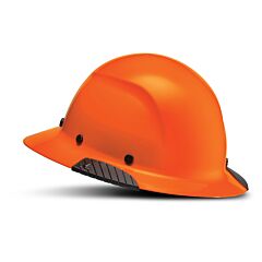 Lift Safety Hdf-18Og Dax Fiber Resin Full Brim Type I Hard Hat, Class G, Orange