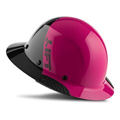 Lift Safety Hdf50-21Pk Dax Fiber Resin Full Brim Type I Hard Hat, Class G, 50/50 Pink Black