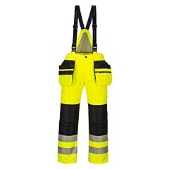 Portwest Pw351 Pw3 Hi-Vis Winter Pants, Class E, Yellow/Black