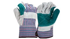 Pyramex Gl1006Wl Leather Double Palm Safety Cuff Gloves, Size Large