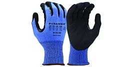 Pyramex Gl613Cx2 Micro-Foam Nitrile Palm, Ansi A4 Cut Gloves, Touchscreen, Size 2X-Large