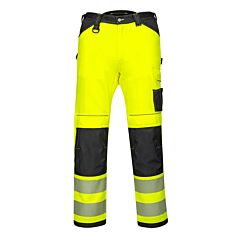 Portwest Pw340 Pw3 Hi-Vis Work Pants, Class E, Yellow/Black
