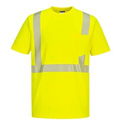 Portwest S194 Segmented Tape Short Sleeve T-Shirt, Class 2, Yellow