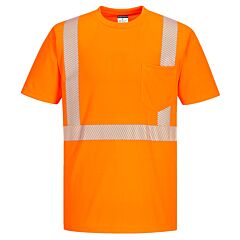 Portwest S194 Segmented Tape Short Sleeve T-Shirt, Class 2, Orange