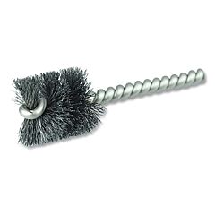 Weiler 21078V Power Tube Brush, 1 In Dia, Stainless Steel, 2000 Rpm